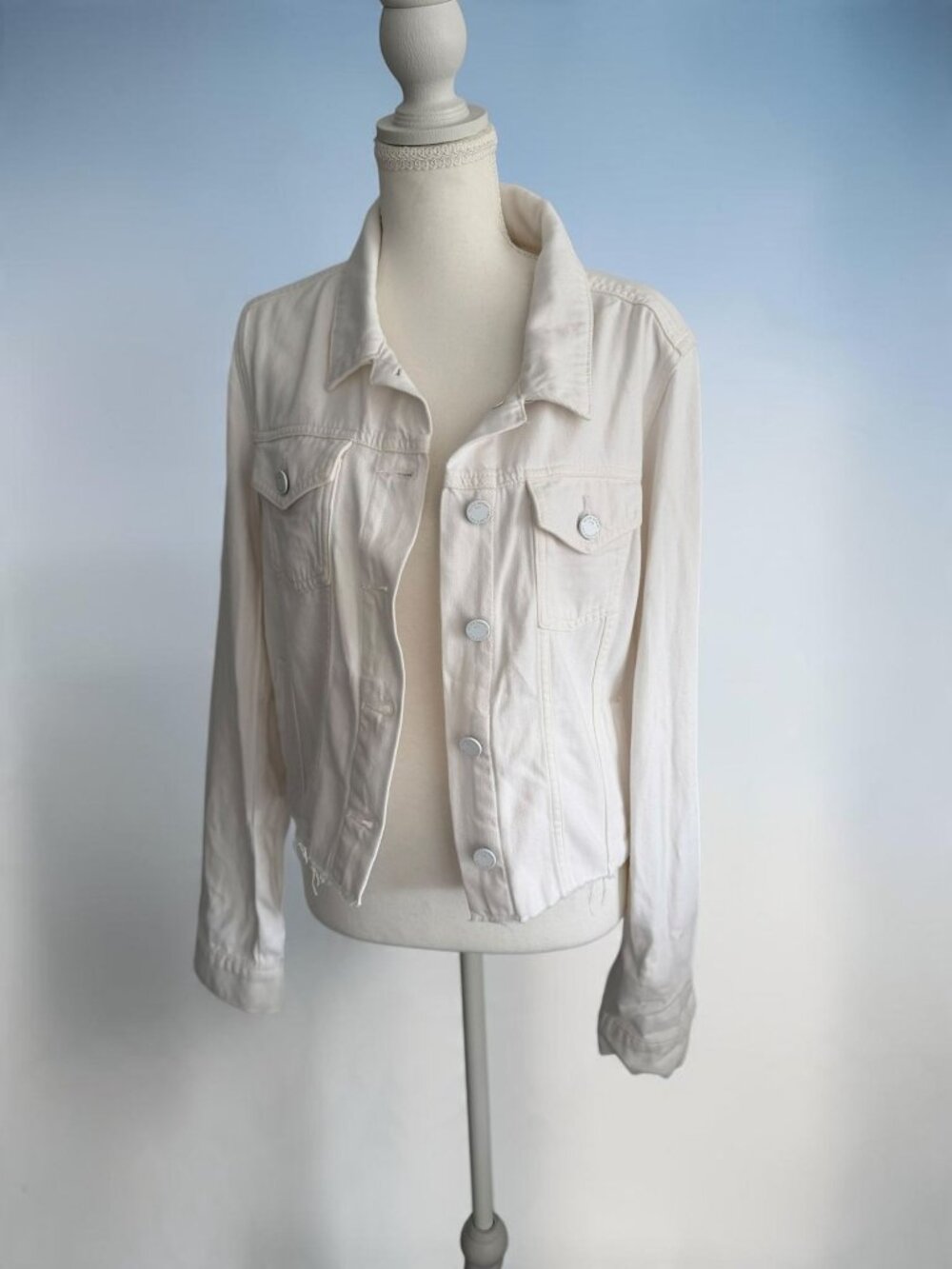 PAIGE White Denim Jacket Size Small NEW NWT